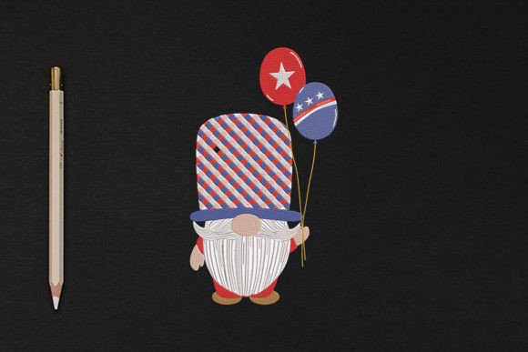 4th of July Gnome Embroidery Flag Review