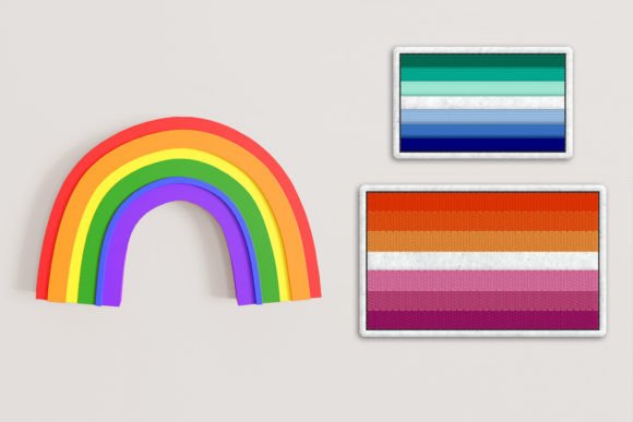 7 Color Striped Pride Flag ITH Feltie Review