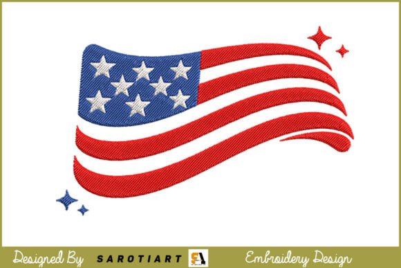American Flag T-Shirt Embroidery Design Review
