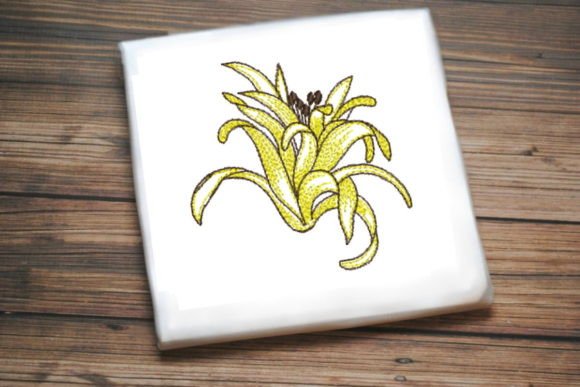 Beautiful One Line Yellow Flower: Apparel Review
