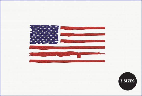 Gun USA Flag: Seasonal Embroidery Review