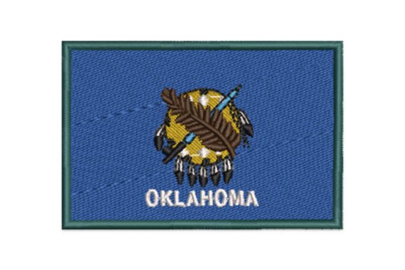 Oklahoma Embroidery Design for Holiday Products