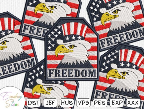 Patriotic Eagle Patch Embroidery Design Review
