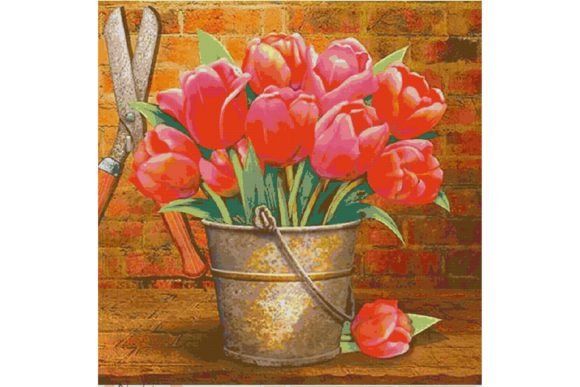 Review: Counted Cross Stitch Pattern-Flowers 118