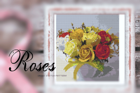 Roses Cross Stitch Pattern: Boutique Sweatshirt Review